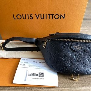 Louis Vuitton monogram empreinte bumbag noir